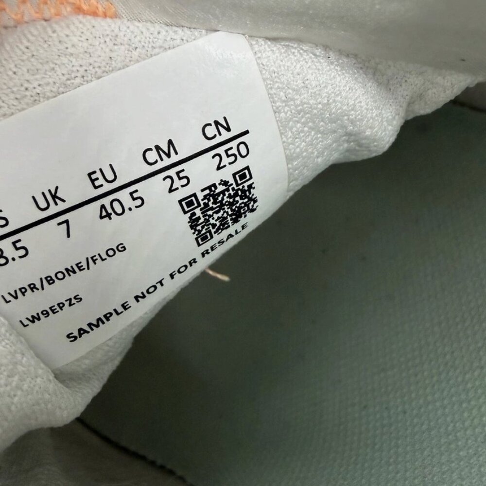 Lululemon Athletic Running Shoes US 8.5 EU 40.5 Gray Orange Sample Rare - Picture 7 of 8